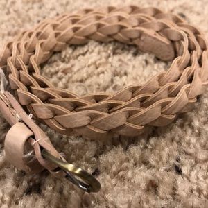 LN light pink braided belt